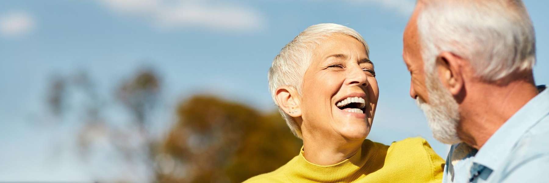 Couple laughing together | all-on-x implants