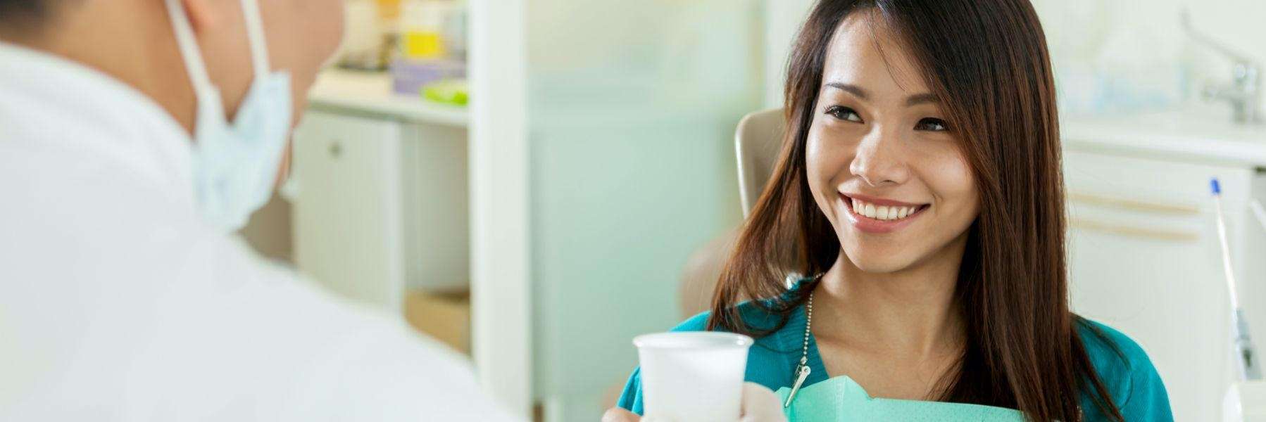 woman at the dentist in chelsea heights